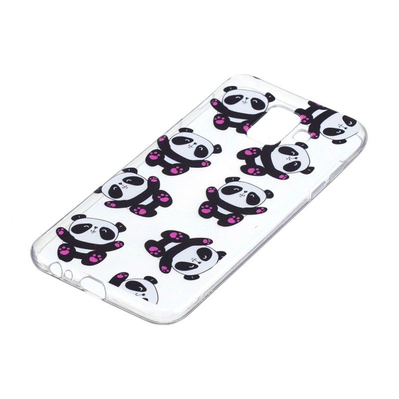 Coque Samsung Galaxy A6 Transparente Pandas Have Fun