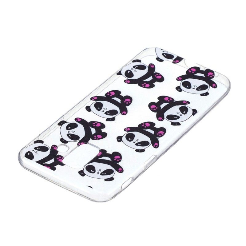 Coque Samsung Galaxy A6 Transparente Pandas Have Fun