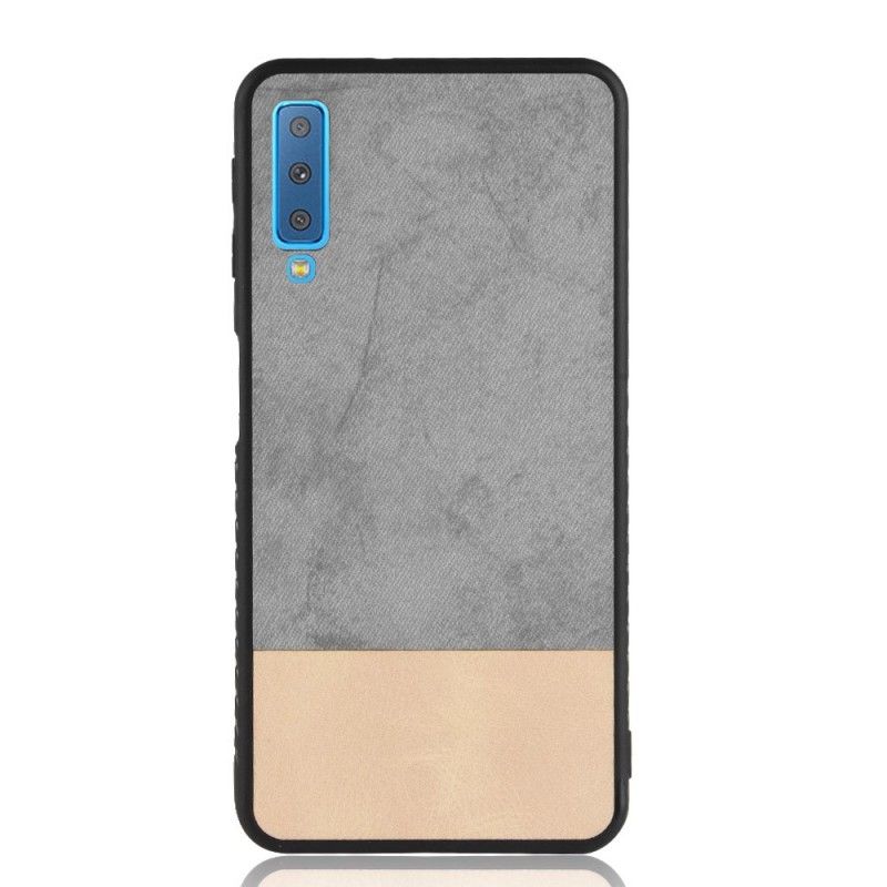 Coque Samsung Galaxy A7 Bicolore Simili Cuir