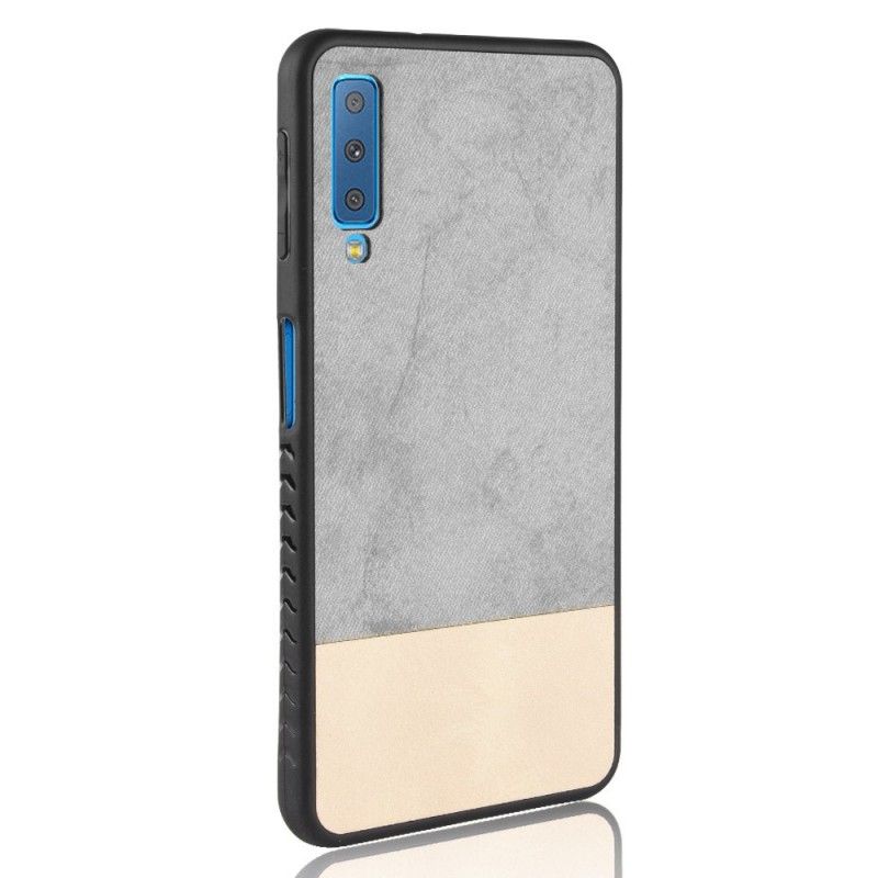 Coque Samsung Galaxy A7 Bicolore Simili Cuir