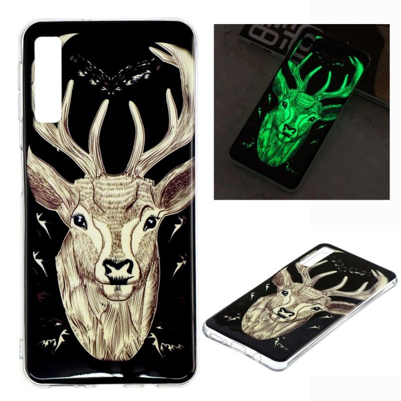 Coque Samsung Galaxy A7 Cerf Majestueux Fluorescente