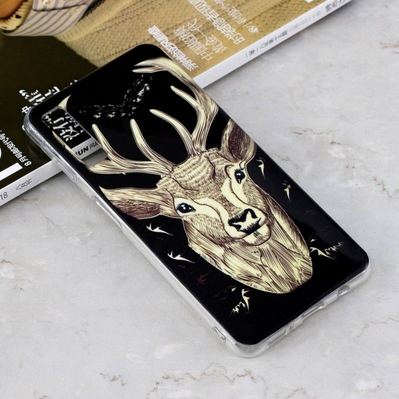 Coque Samsung Galaxy A7 Cerf Majestueux Fluorescente