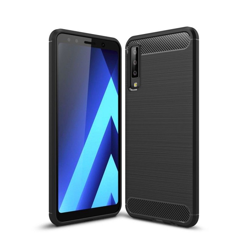 Coque Samsung Galaxy A7 Fibre Carbone Brossée