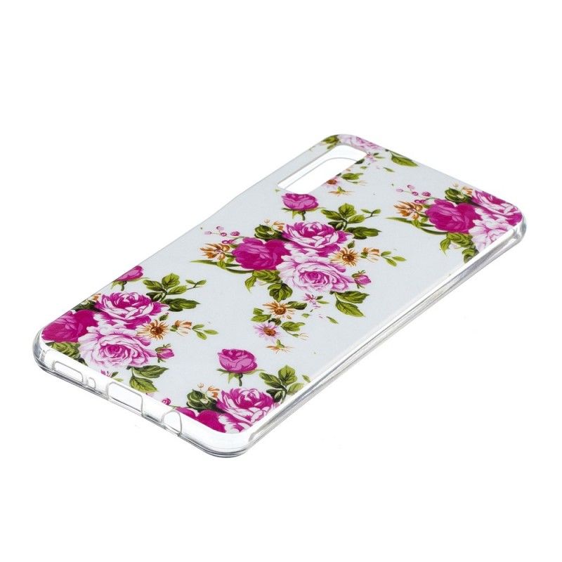 Coque Samsung Galaxy A7 Fleurs Liberty Fluorescente