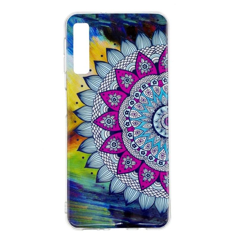 Coque Samsung Galaxy A7 Mandala Coloré Fluorescente