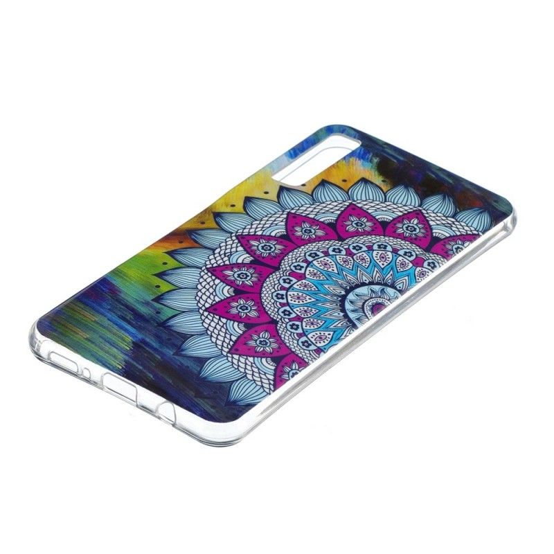 Coque Samsung Galaxy A7 Mandala Coloré Fluorescente