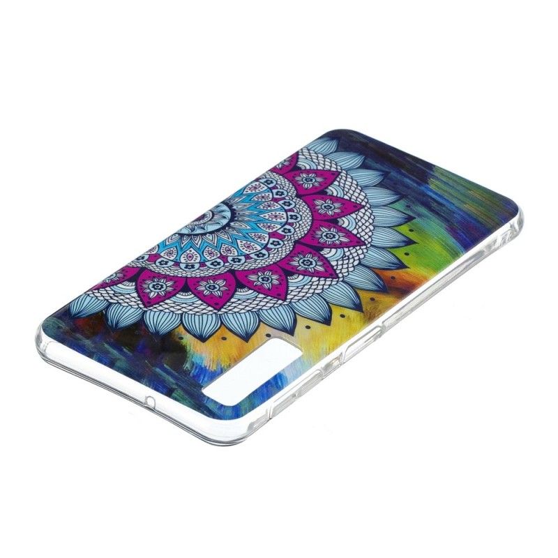 Coque Samsung Galaxy A7 Mandala Coloré Fluorescente