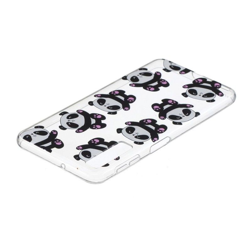 Coque Samsung Galaxy A7 Transparente Pandas Have Fun