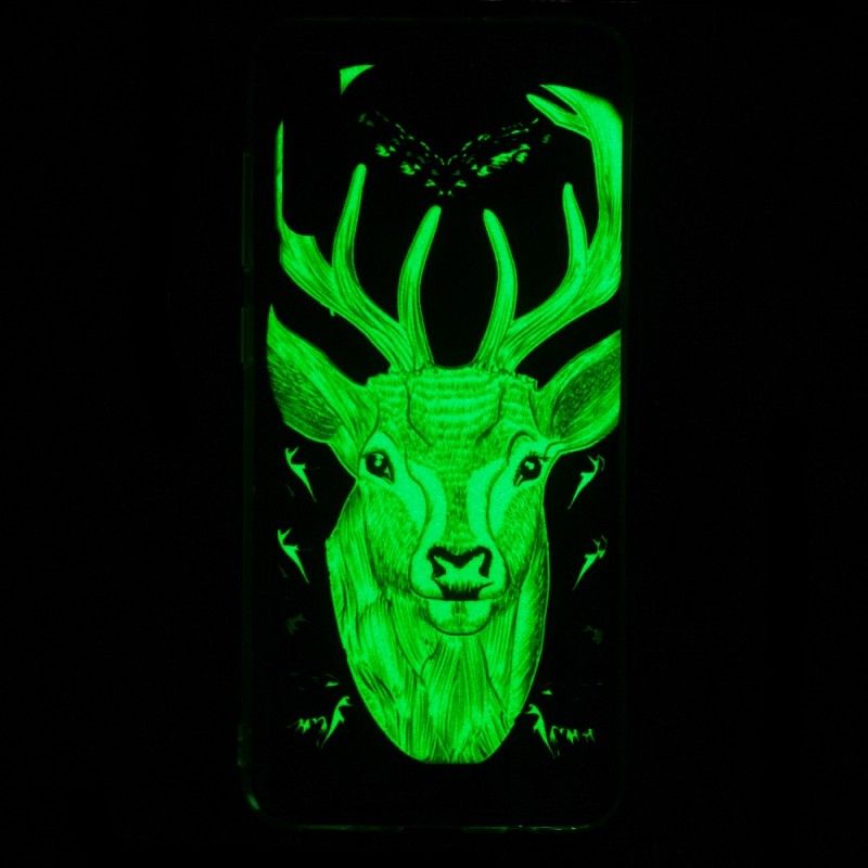 Coque Samsung Galaxy A70 Cerf Majestueux Fluorescente