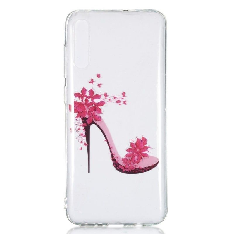 Coque Samsung Galaxy A70 Escarpin Fleuri