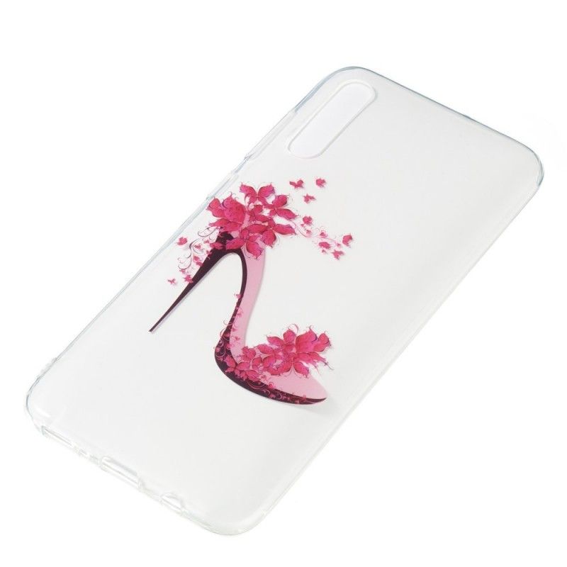 Coque Samsung Galaxy A70 Escarpin Fleuri