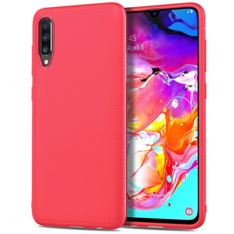 Coque Samsung Galaxy A70 Fibre Carbone Twill