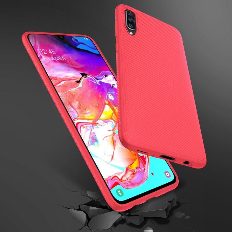 Coque Samsung Galaxy A70 Fibre Carbone Twill