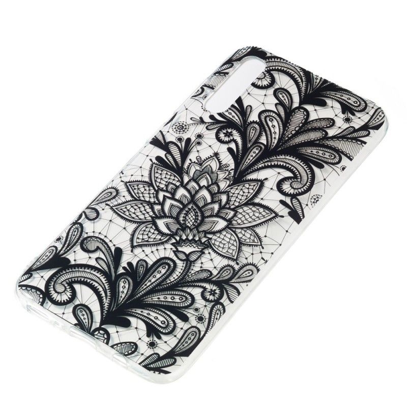 Coque Samsung Galaxy A70 Fleur Brodée