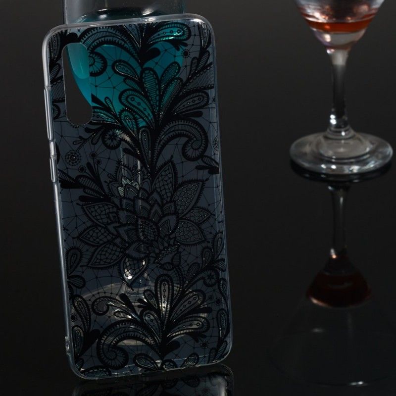 Coque Samsung Galaxy A70 Fleur Brodée