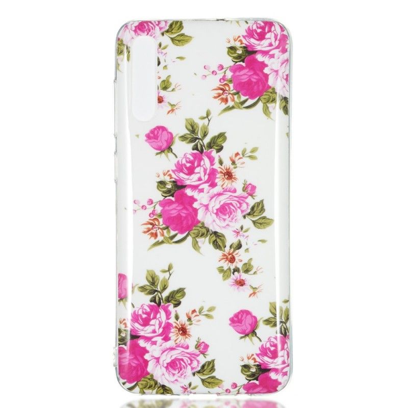 Coque Samsung Galaxy A70 Fleurs Liberty Fluorescente