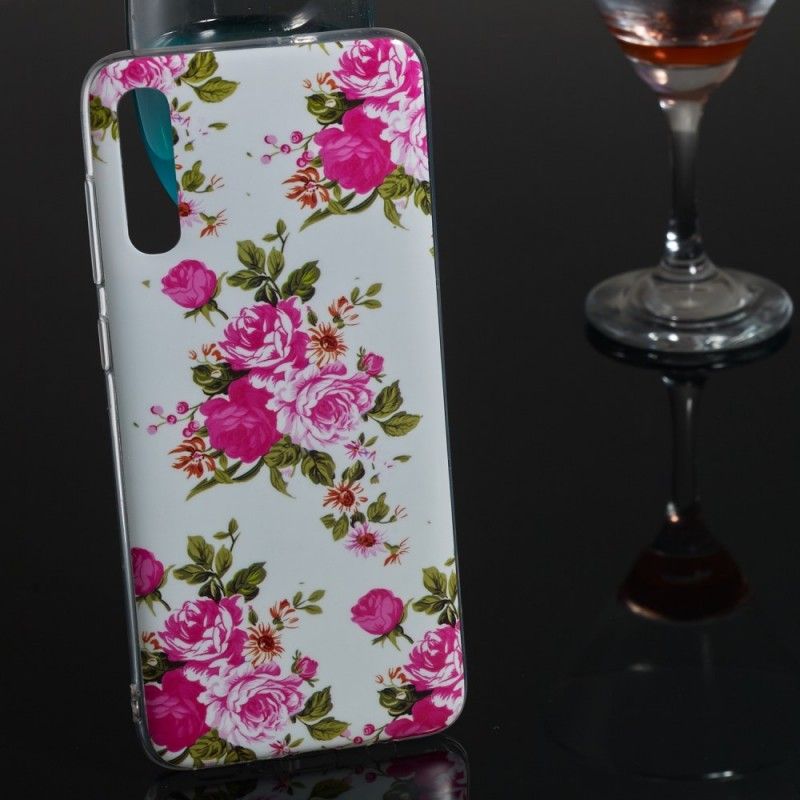 Coque Samsung Galaxy A70 Fleurs Liberty Fluorescente