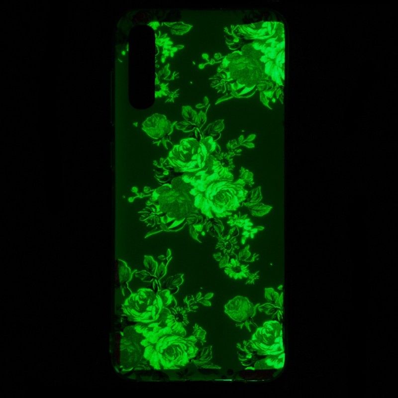 Coque Samsung Galaxy A70 Fleurs Liberty Fluorescente