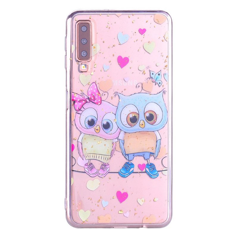 Coque Samsung Galaxy A70 Love Et Paillettes