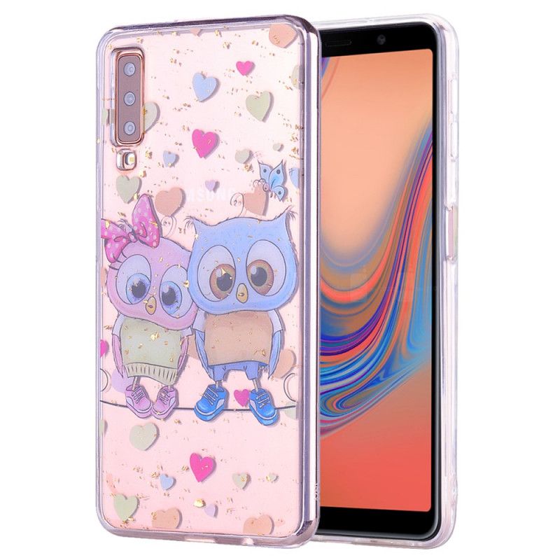 Coque Samsung Galaxy A70 Love Et Paillettes