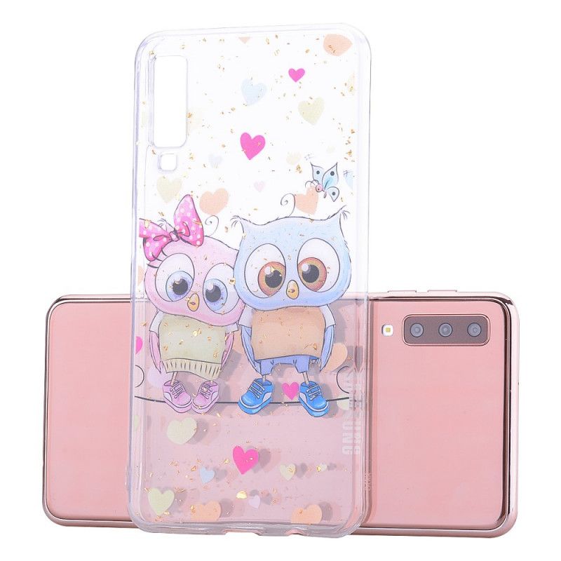 Coque Samsung Galaxy A70 Love Et Paillettes