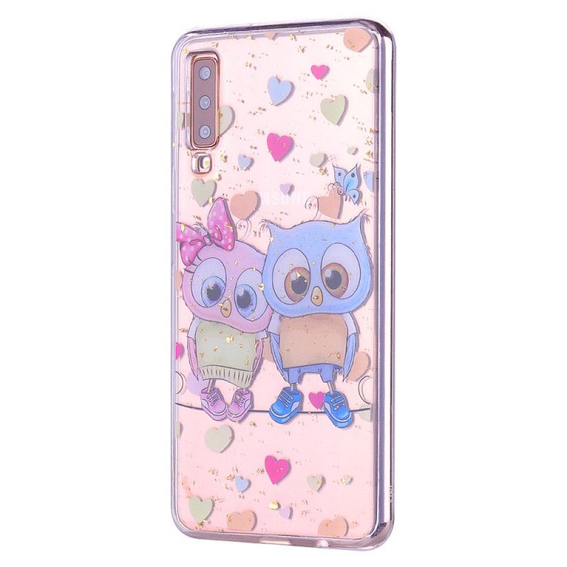 Coque Samsung Galaxy A70 Love Et Paillettes