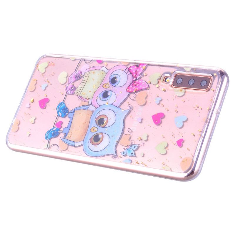 Coque Samsung Galaxy A70 Love Et Paillettes