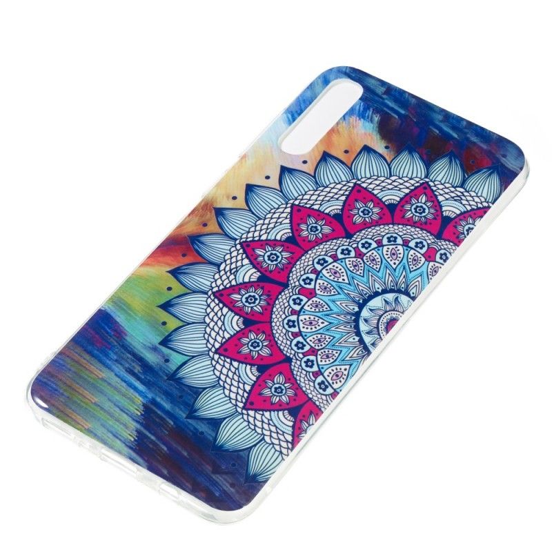 Coque Samsung Galaxy A70 Mandala Coloré Fluorescente