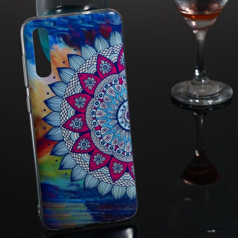 Coque Samsung Galaxy A70 Mandala Coloré Fluorescente