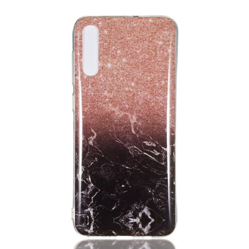 Coque Samsung Galaxy A70 Marbre Paillettes