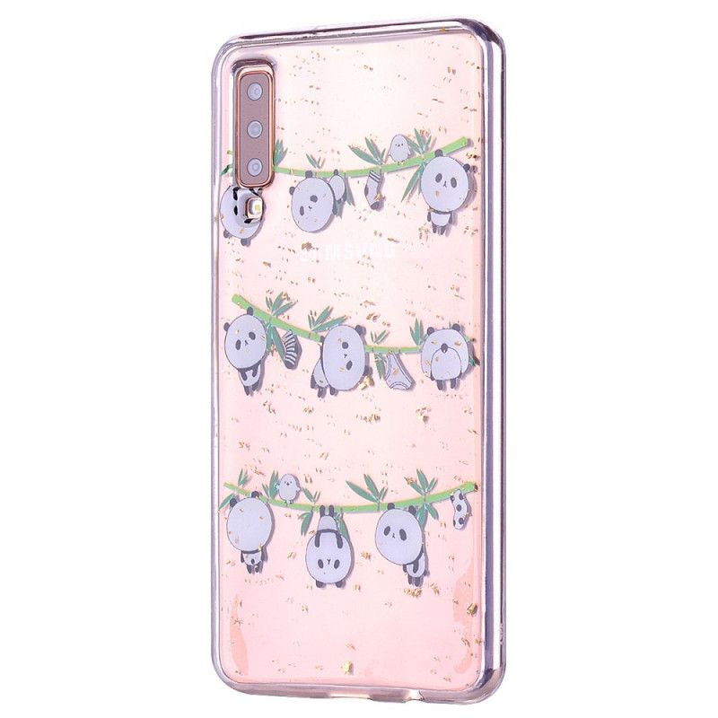 Coque Samsung Galaxy A70 Pandas Fun Et Paillettes