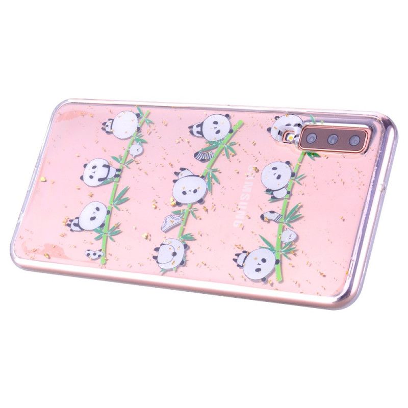 Coque Samsung Galaxy A70 Pandas Fun Et Paillettes