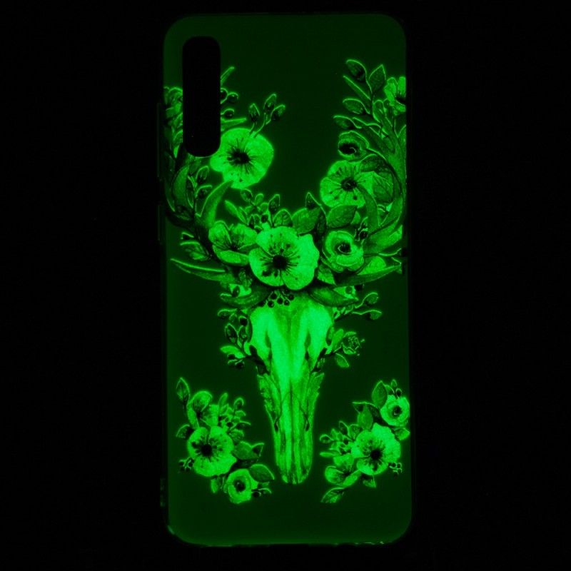 Coque Samsung Galaxy A70 Wapiti Fleuri Fluorescente