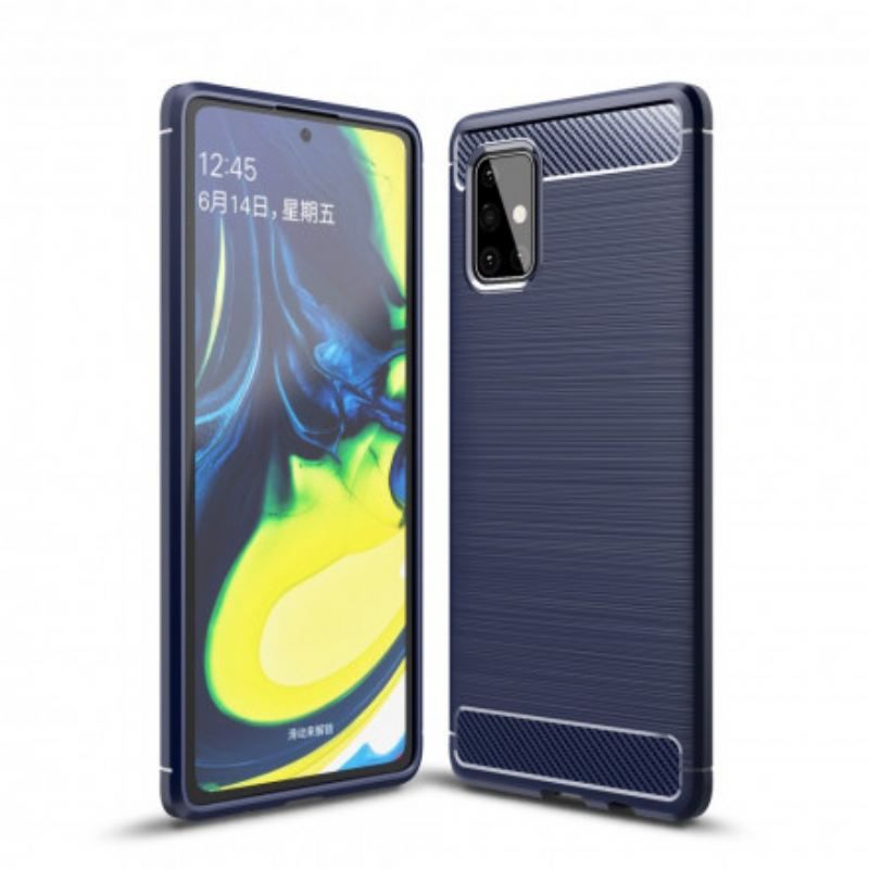 Coque Samsung Galaxy A71 5G Fibre Carbone Brossée