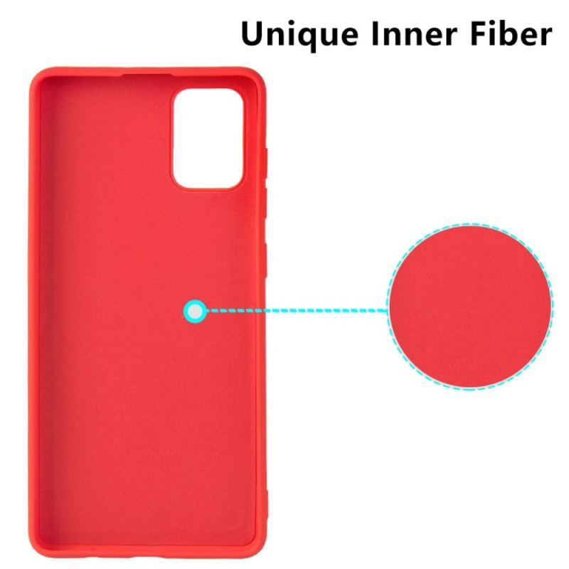 Coque Samsung Galaxy A71 5G Silicone Liquide Porte Cartes