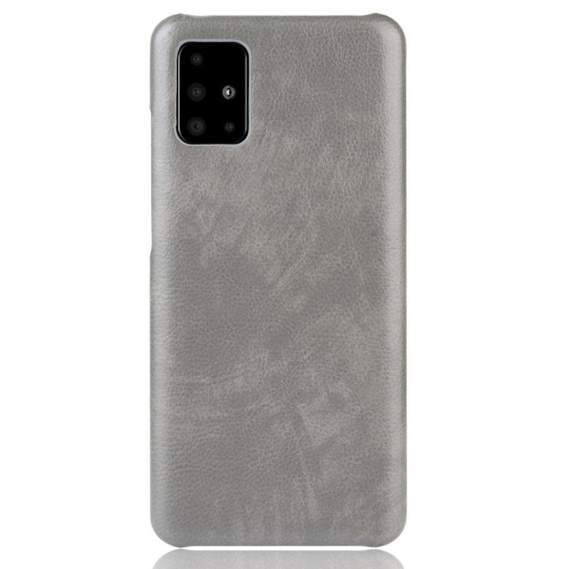 Coque Samsung Galaxy A71 Effet Cuir Litchi