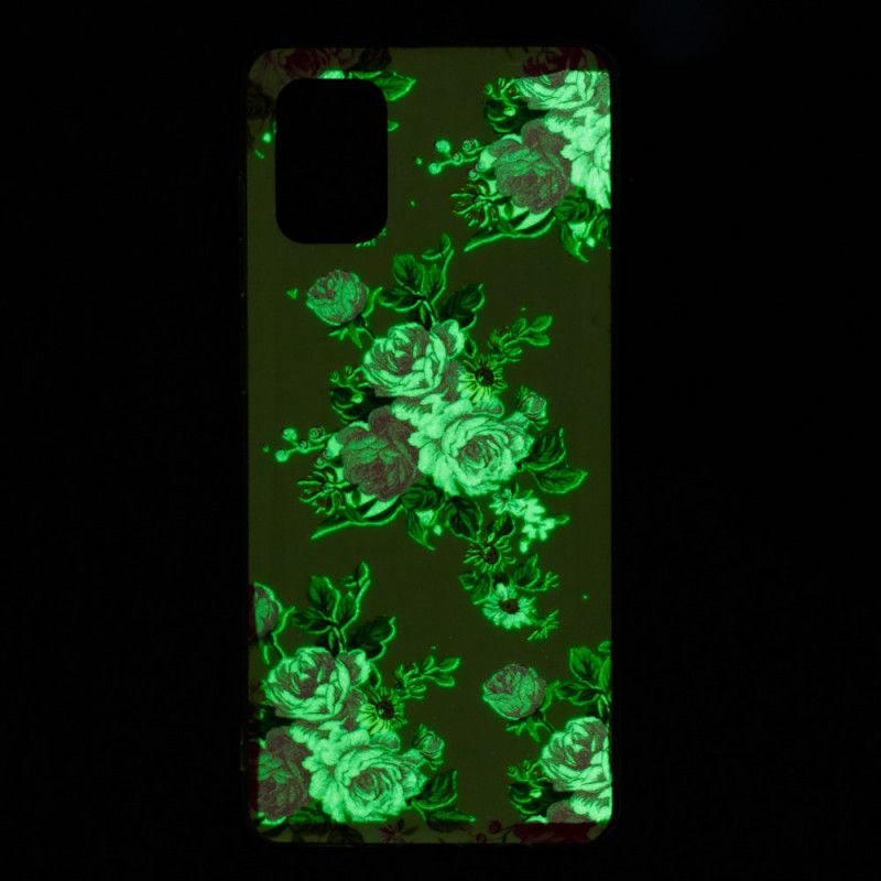 Coque Samsung Galaxy A71 Fleurs Liberty Fluorescente