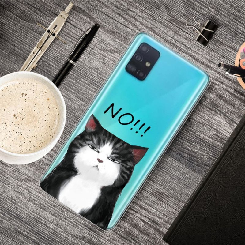 Coque Samsung Galaxy A71 Le Chat Qui Dit Non