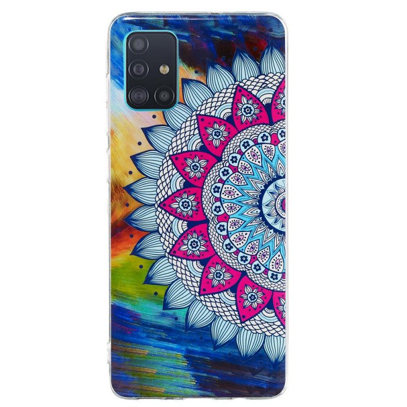 Coque Samsung Galaxy A71 Mandala Coloré Fluorescente