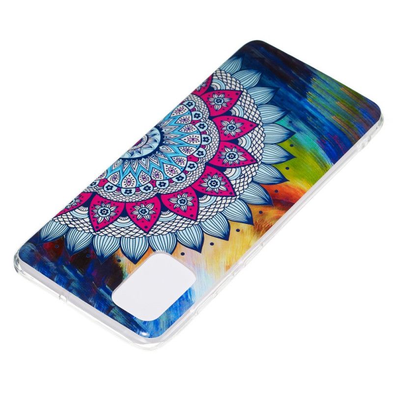 Coque Samsung Galaxy A71 Mandala Coloré Fluorescente