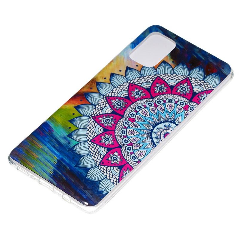 Coque Samsung Galaxy A71 Mandala Coloré Fluorescente