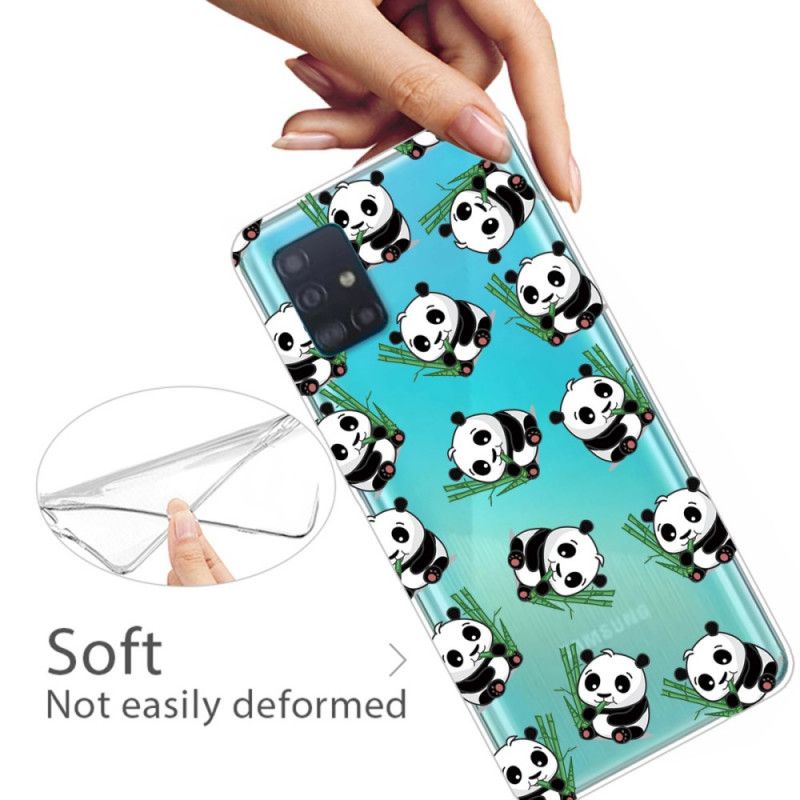 Coque Samsung Galaxy A71 Petits Pandas