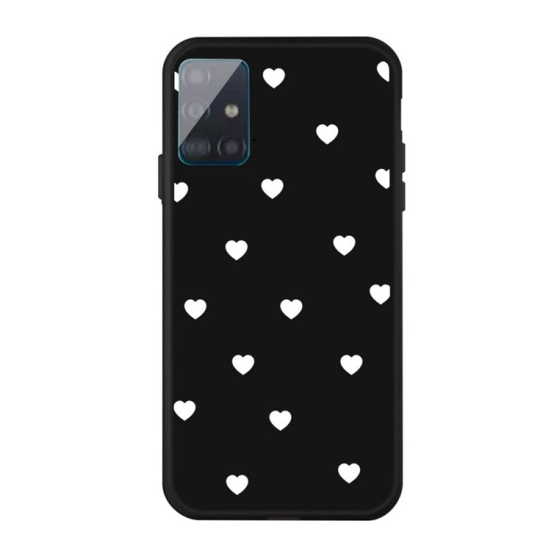 Coque Samsung Galaxy A71 Silicone Coeur Uniquement