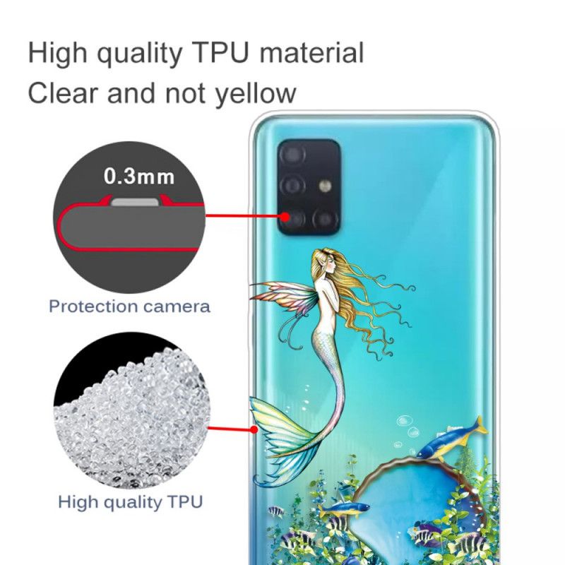 Coque Samsung Galaxy A71 Sirène Bleue