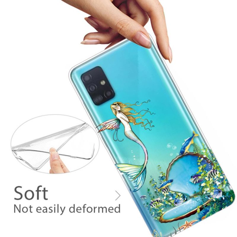 Coque Samsung Galaxy A71 Sirène Bleue