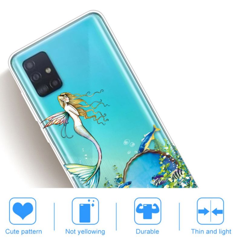 Coque Samsung Galaxy A71 Sirène Bleue