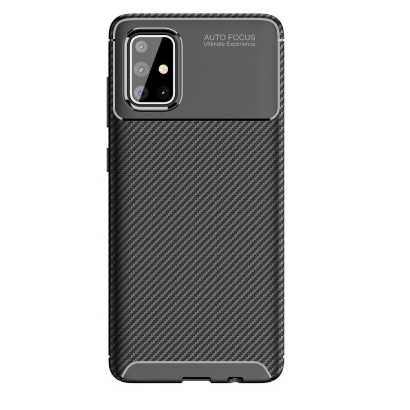 Coque Samsung Galaxy A71 Texture Fibre Carbone Flexible