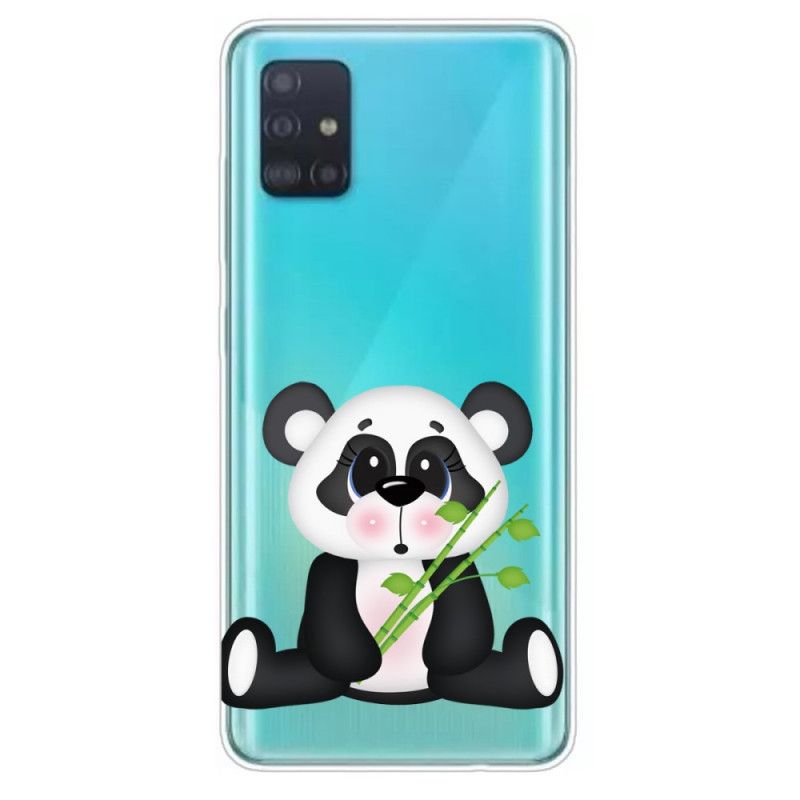 Coque Samsung Galaxy A71 Transparente Panda Triste