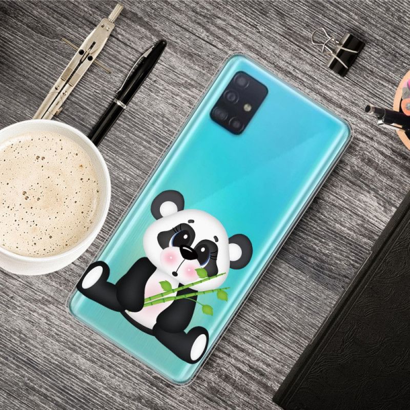 Coque Samsung Galaxy A71 Transparente Panda Triste