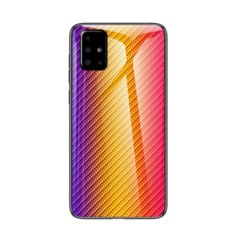 Coque Samsung Galaxy A71 Verre Trempé Fibre Carbone